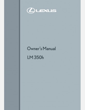 lexus lm350h 2023-2024 owners manual